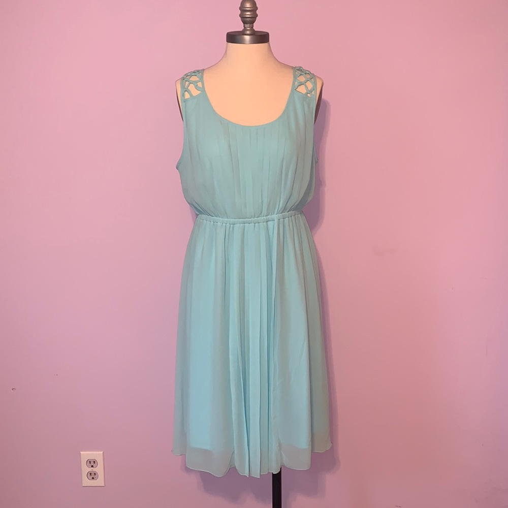 Torrid Pleated chiffon dress
